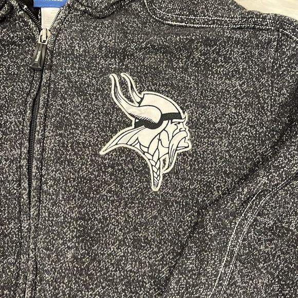 Minnesota Vikings NFL On Field Reebok Men’s Full Zip Hooded Sweatshirt Small - Picture 3 of 8